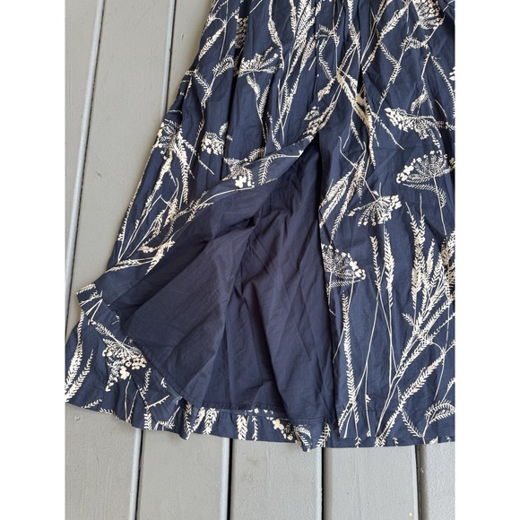 Banana Republic Women 100% Cotton Shirred Front Boho Fall Maxi Fairy Skirt 6 $65 - Picture 2 of 7